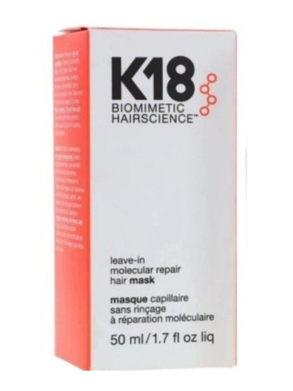 K18 Molecular Repair Hair Mask 2 Pack 50ml Each Leave-In Treatment - Picture 5 of 5